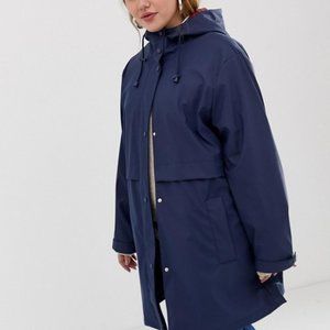 ASOS Curve - Raincoat with Brushed Check Lining